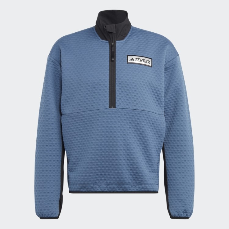 Jaqueta De Lã Adidas Steel Terrex Utilitas Com Zíper 1/2