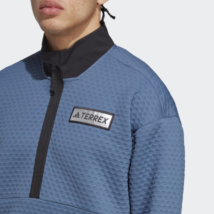 Jaqueta De Lã Adidas Steel Terrex Utilitas Com Zíper 1/2