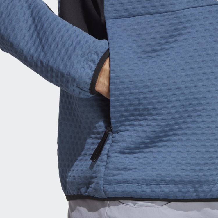 Jaqueta De Lã Adidas Steel Terrex Utilitas Com Zíper 1/2