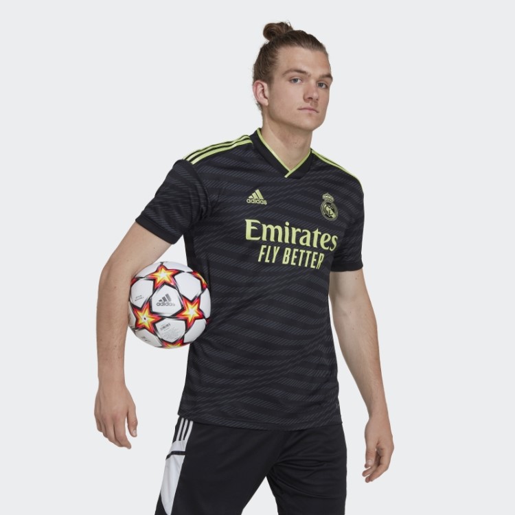 Moda Adidas Real Madrid 22/23 Terceira Camisa Limão