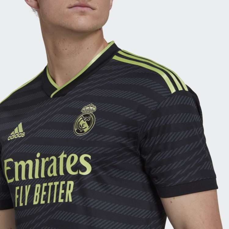 Moda Adidas Real Madrid 22/23 Terceira Camisa Limão
