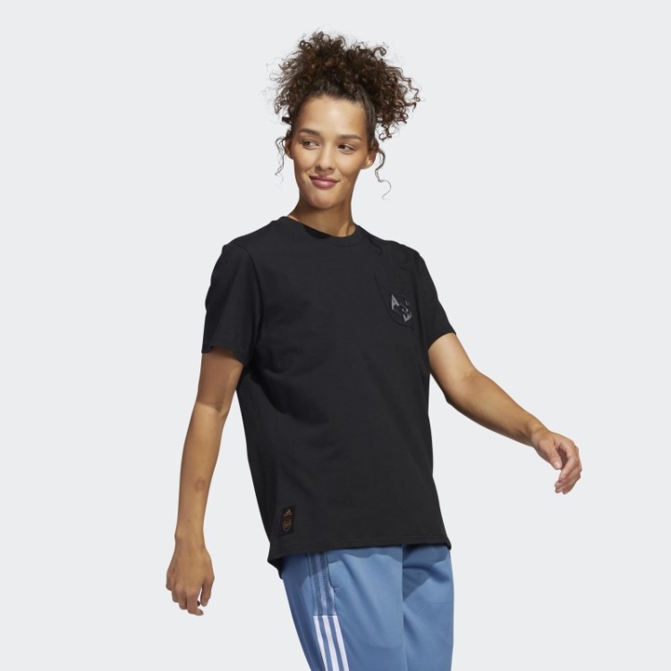 Camiseta Com Estampa Arsenal Adidas Preta