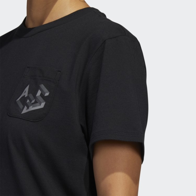 Camiseta Com Estampa Arsenal Adidas Preta