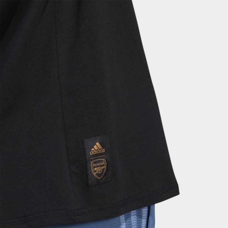 Camiseta Com Estampa Arsenal Adidas Preta