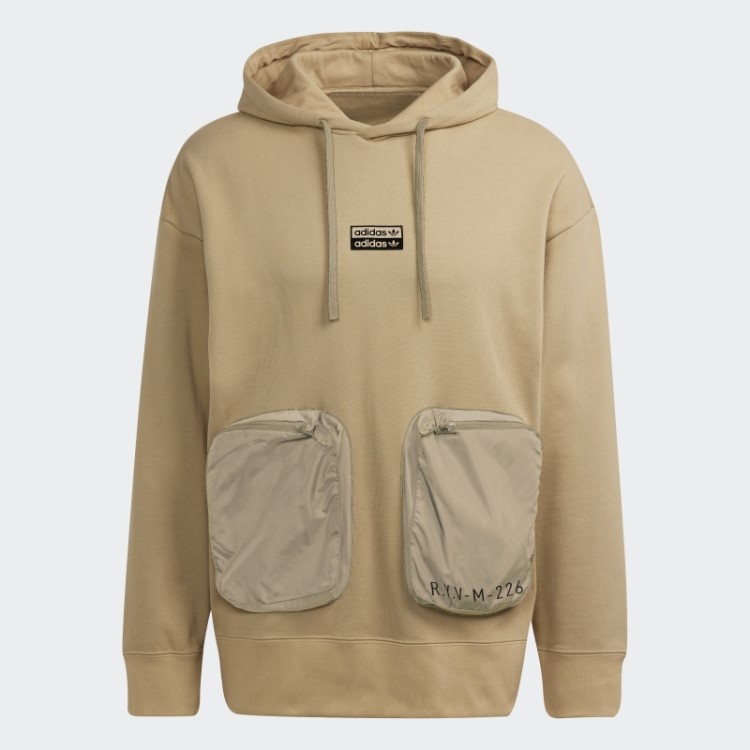 Tom Bege Adidas R.y.v. Moletom Com Capuz Solto