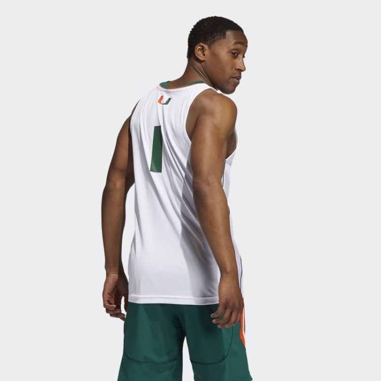 Camisa Adidas Hurricanes Ncaa Swingman Branca