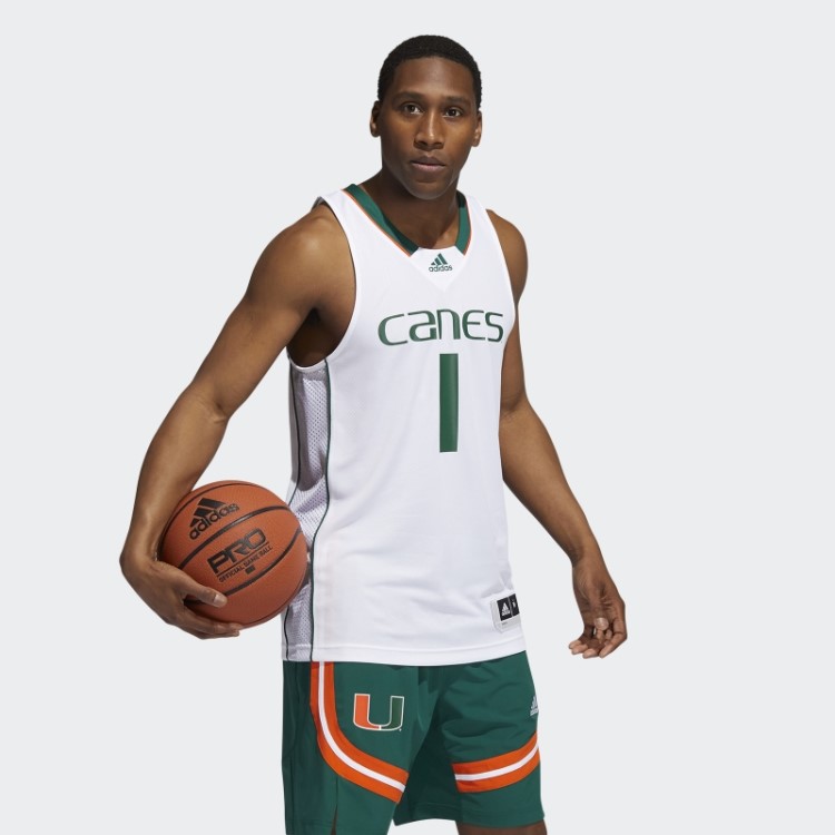 Camisa Adidas Hurricanes Ncaa Swingman Branca