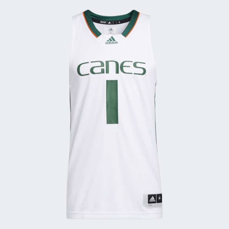 Camisa Adidas Hurricanes Ncaa Swingman Branca