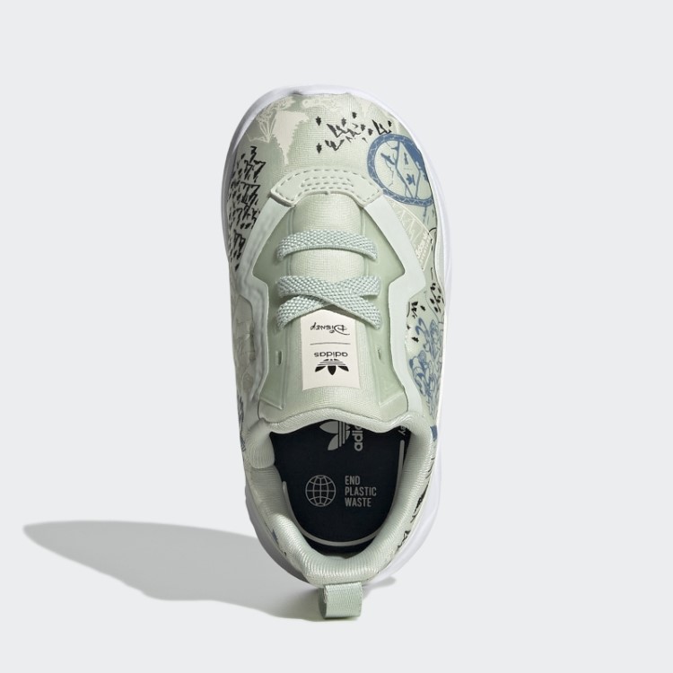 Sapatos Flexíveis Verdes Adidas X Disney Originais Quentes