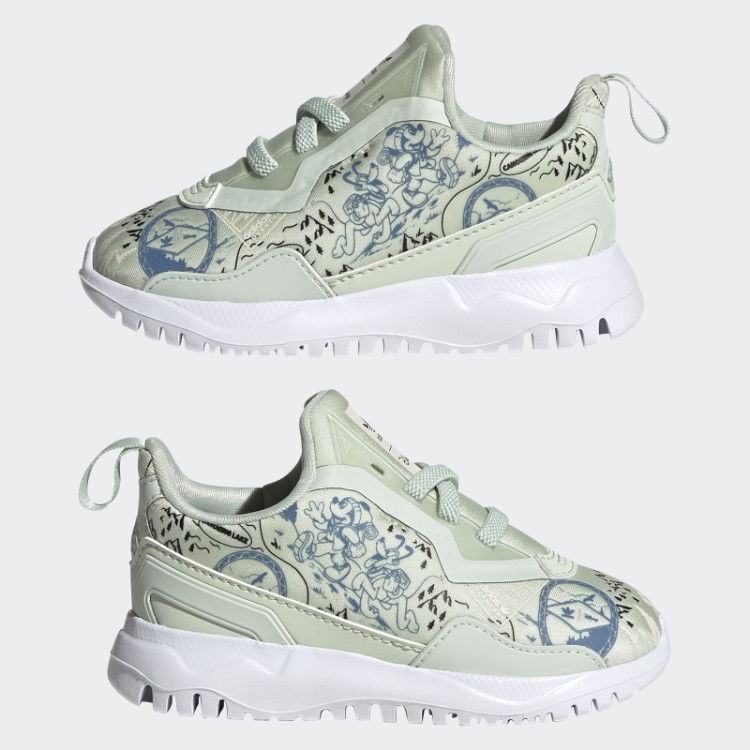 Sapatos Flexíveis Verdes Adidas X Disney Originais Quentes