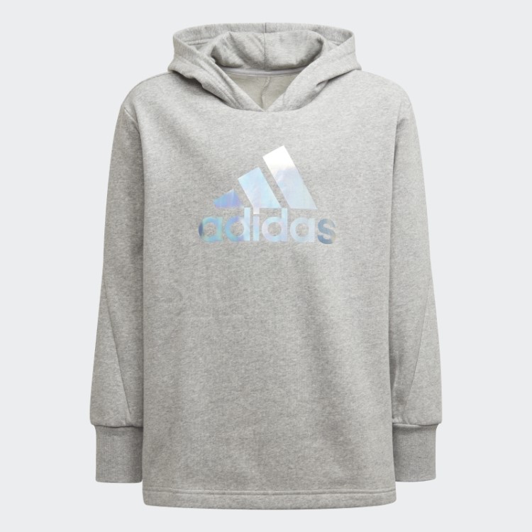 Moletom Com Capuz Dance Com Estampa Metálica Adidas Cinza Médio