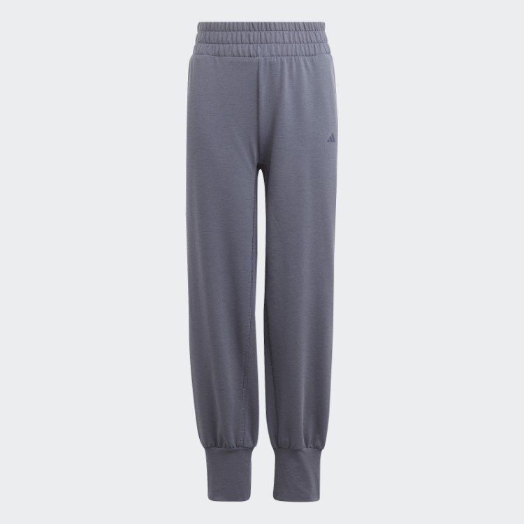 Calça De Yoga Cintura Alta Adidas Aeroready Azul Marinho