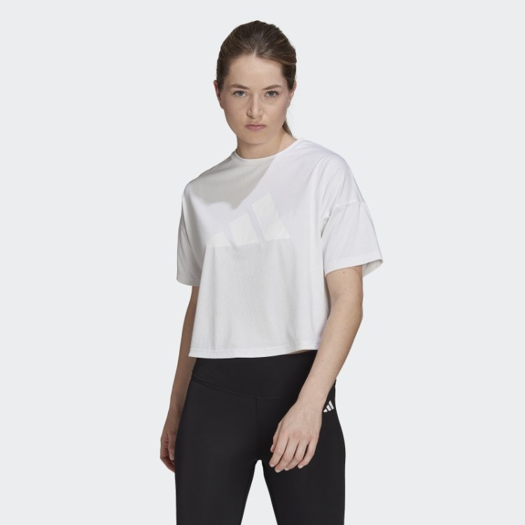 Train Icons 3 Bar Logo Camiseta Branca Adidas
