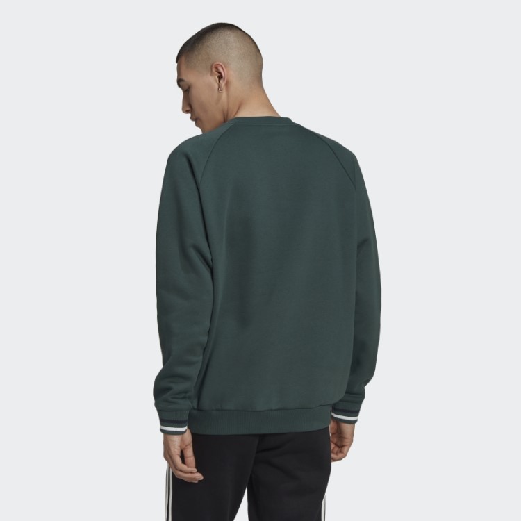 Moletom Varsity Gola Redonda Verde Mineral Adidas