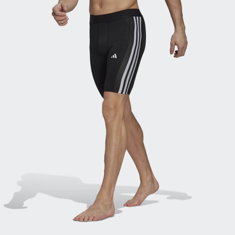 Techfit 3 Listras Meia-calça De Treinamento Adidas Preto