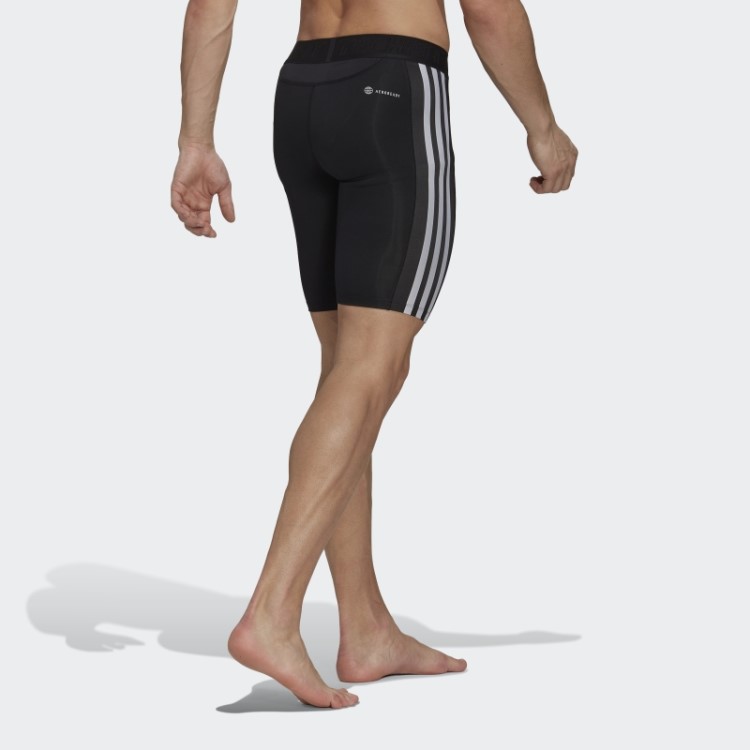 Techfit 3 Listras Meia-calça De Treinamento Adidas Preto