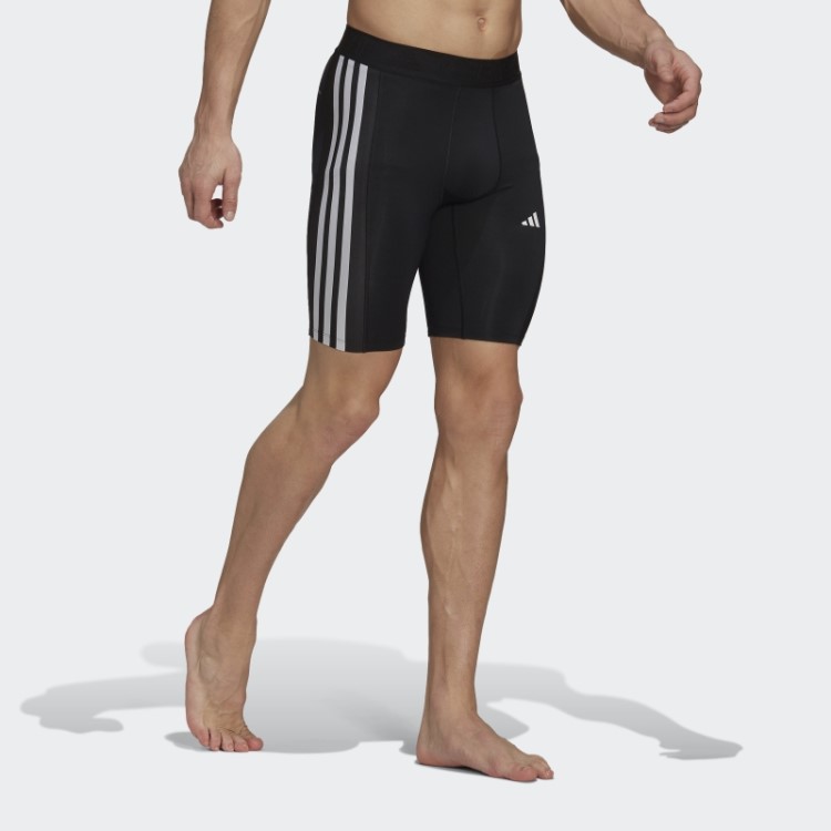 Techfit 3 Listras Meia-calça De Treinamento Adidas Preto