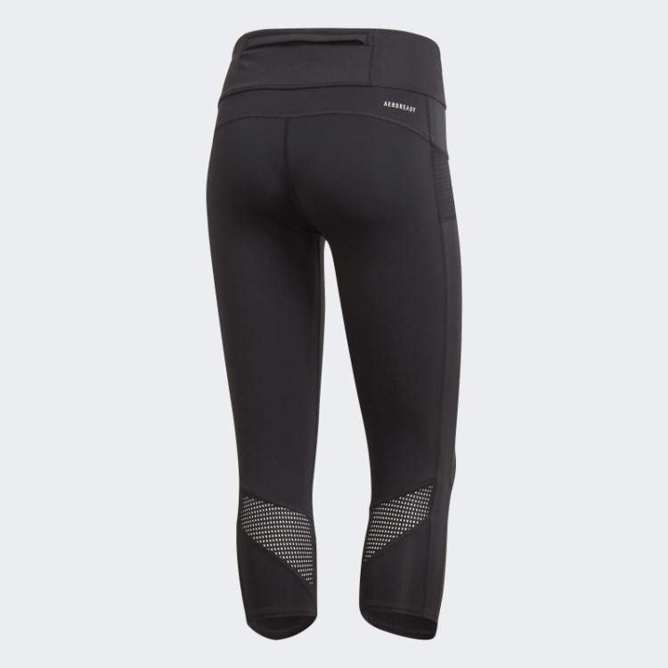 Possui A Legging Preta 3/4 Run Da Adidas