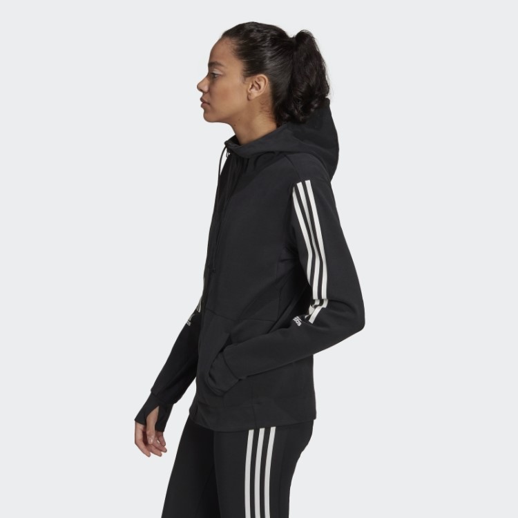 Moletom Preto Aeroready Feito Para Treino Adidas