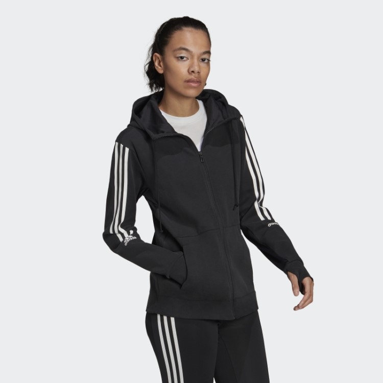 Moletom Preto Aeroready Feito Para Treino Adidas
