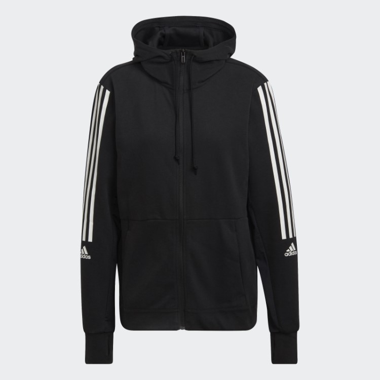 Moletom Preto Aeroready Feito Para Treino Adidas
