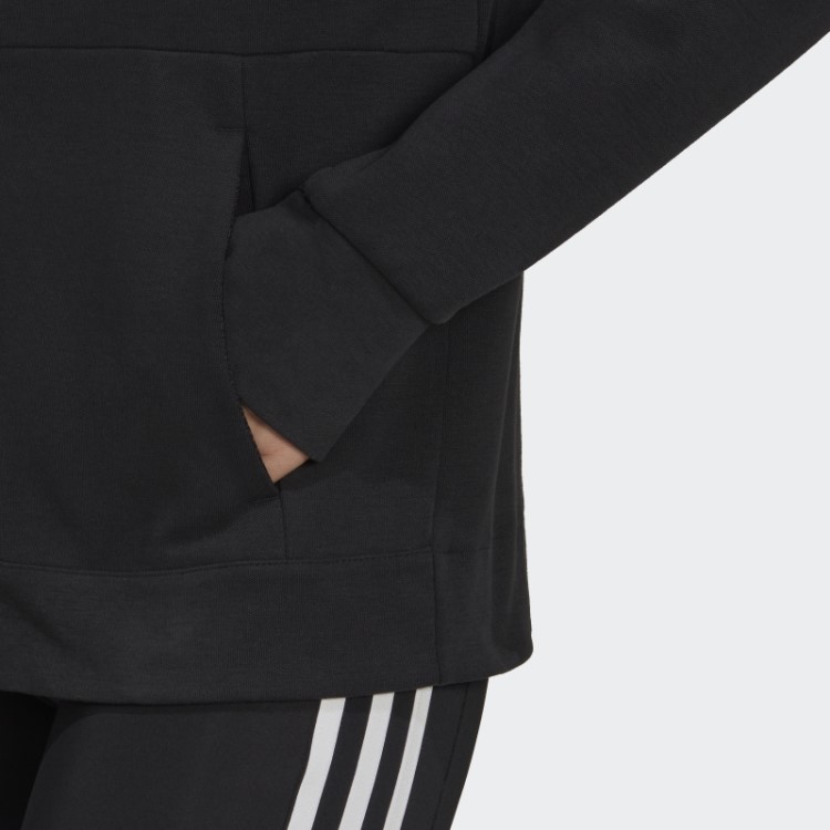 Moletom Preto Aeroready Feito Para Treino Adidas