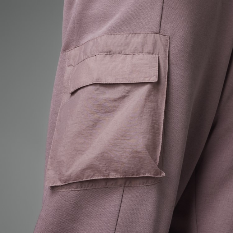 Calça Adidas Colorblock French Terry Roxa