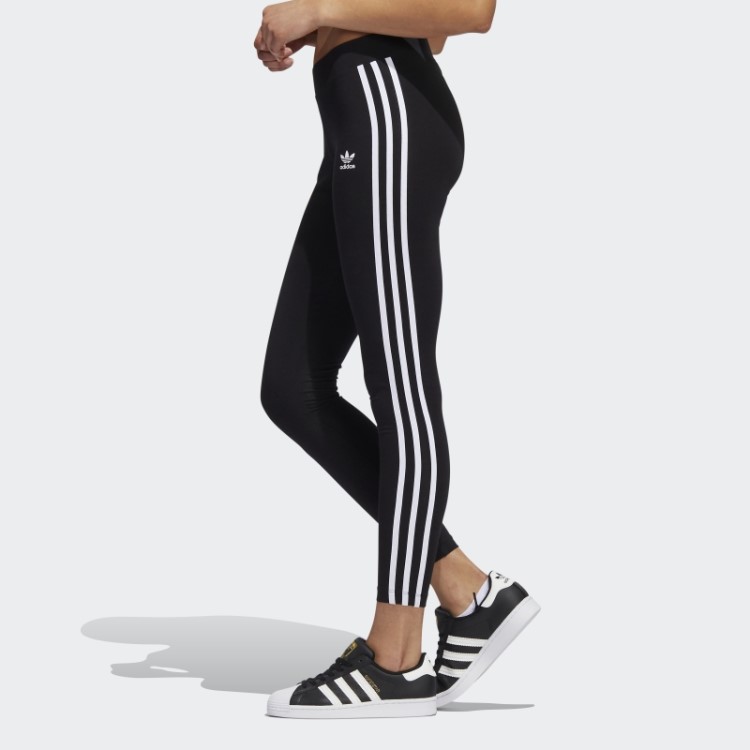 Meia-calça Adidas Adicolor Classics Com As Três Listras Preta