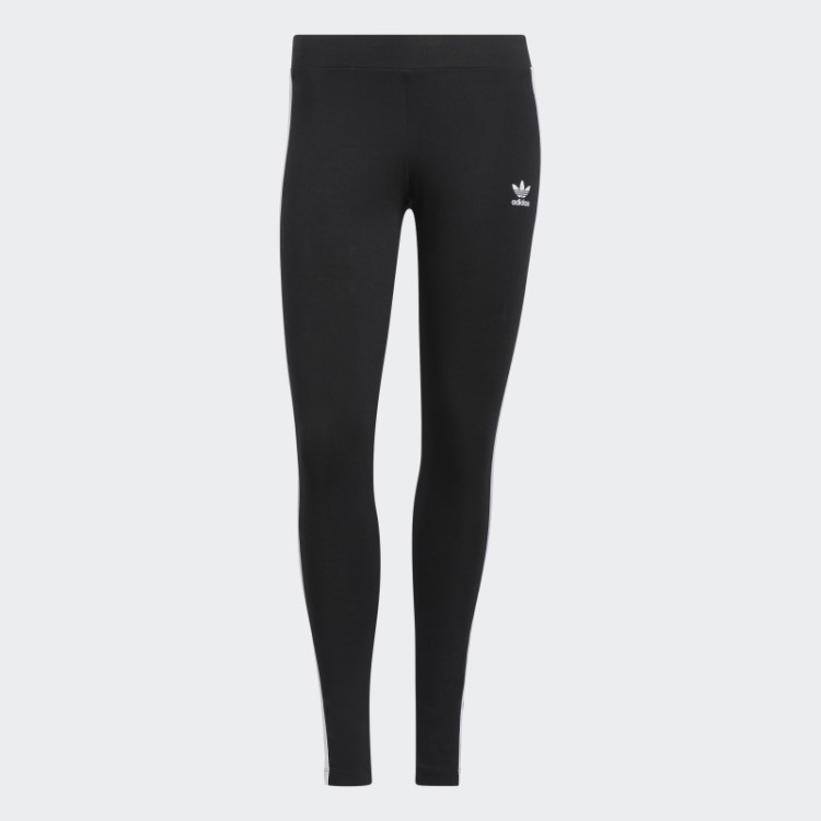 Meia-calça Preta Adicolor Classics Com As Três Listras Adidas