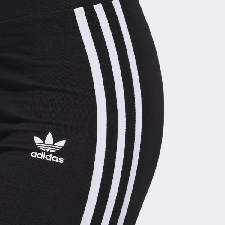 Meia-calça Preta Adicolor Classics Com As Três Listras Adidas