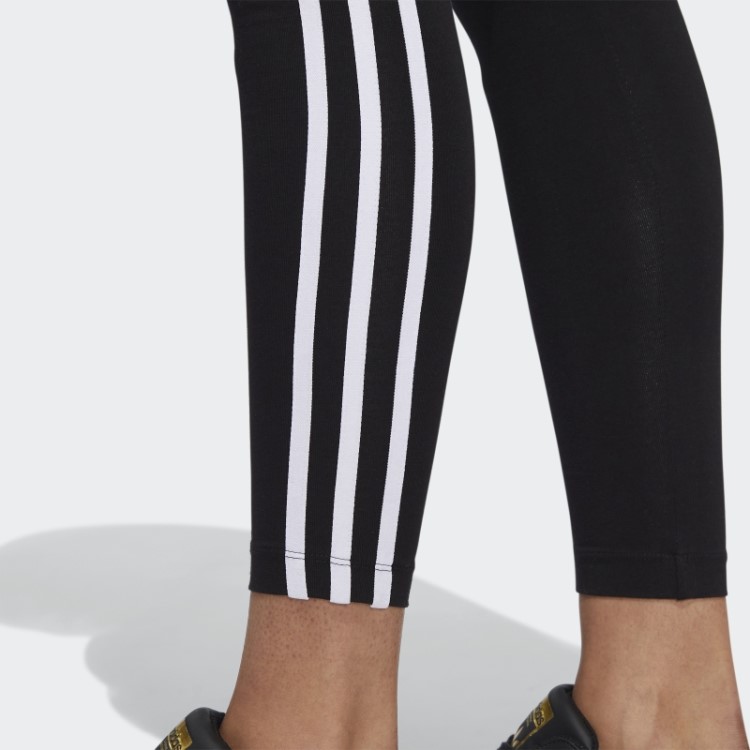 Meia-calça Preta Adicolor Classics Com As Três Listras Adidas