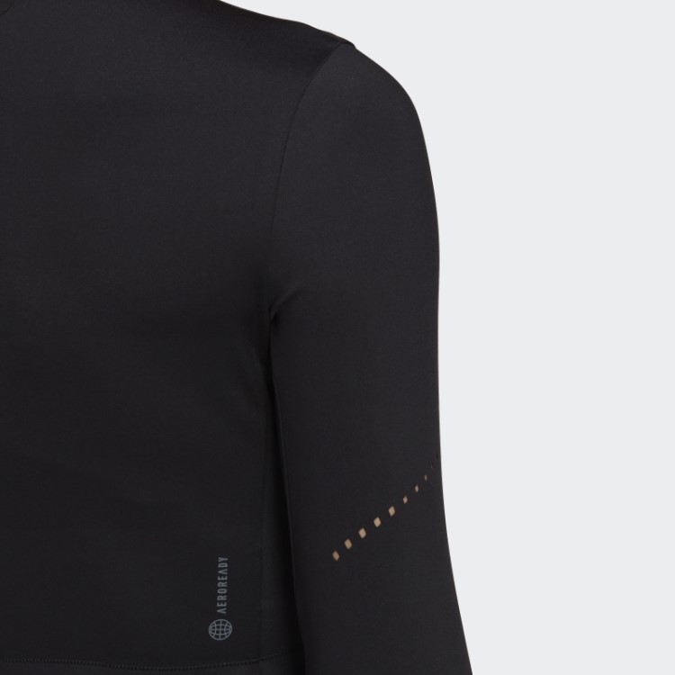 Top De Manga Comprida Adidas Top Preto Fashion