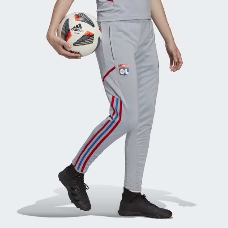 Adidas Olympique Lyonnais Tiro 21 Calção De Treino Prata
