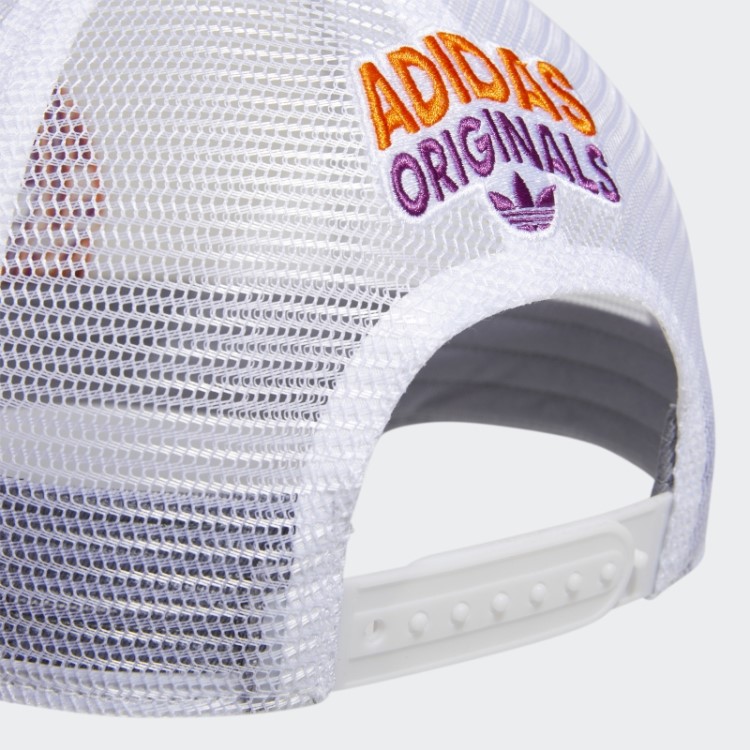 Chapéu De Caminhoneiro Espiral Adidas Branco