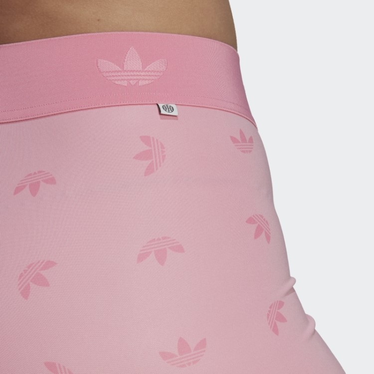 Legging Adidas Rosa Claro 7/8 Cintura Alta Com Estampa Allover