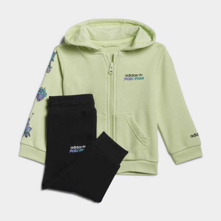 Conjunto De Moletom Com Capuz Com Estampa De Limão Adidas