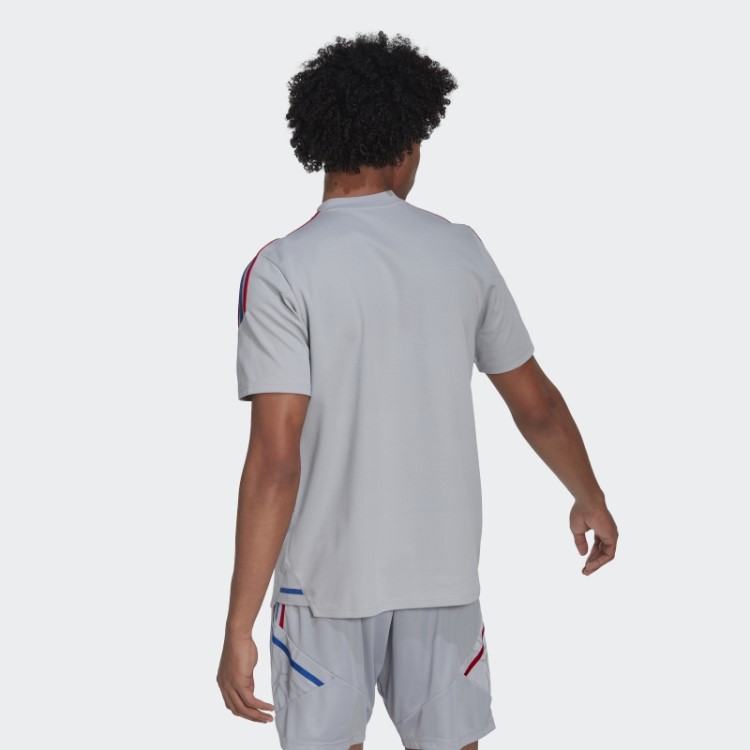 Adidas Olympique Lyonnais Tiro 21 Camisa Polo Prata