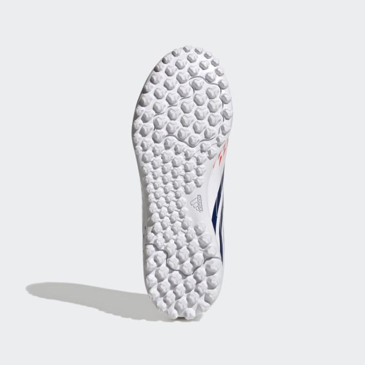 Branco Predador Edge.4 Sapatos Turf Adidas