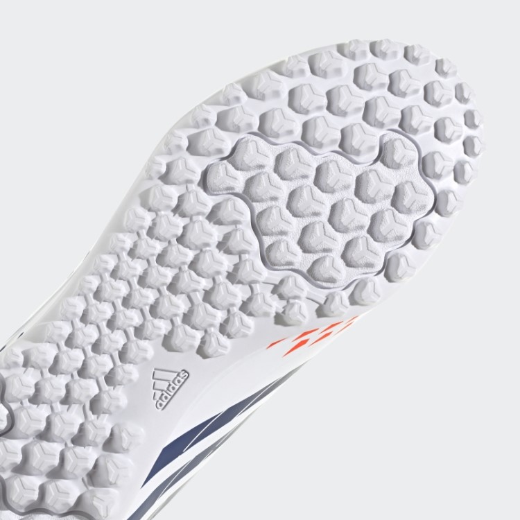 Branco Predador Edge.4 Sapatos Turf Adidas
