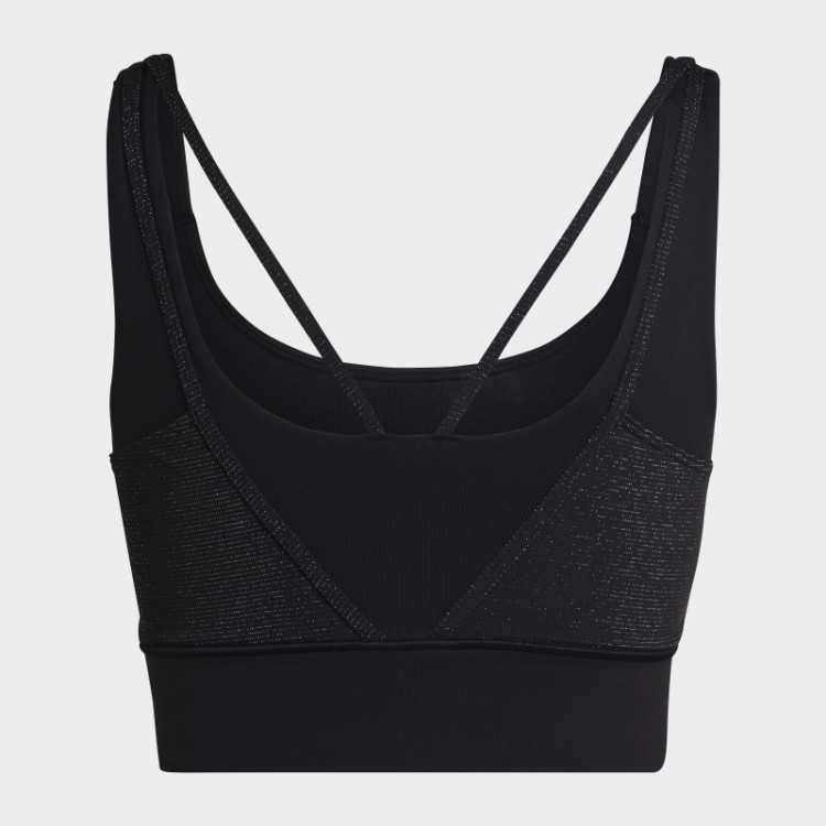 Sutiã Brilhante Powerimpact Training De Suporte Médio Adidas Preto