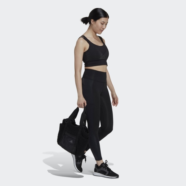 Sutiã Brilhante Powerimpact Training De Suporte Médio Adidas Preto