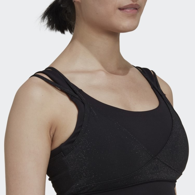 Sutiã Brilhante Powerimpact Training De Suporte Médio Adidas Preto