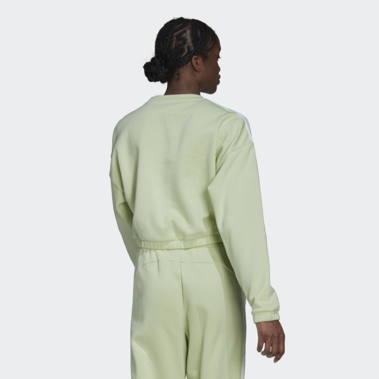 Moletom Adidas Lime Hyperglam Crop Crew