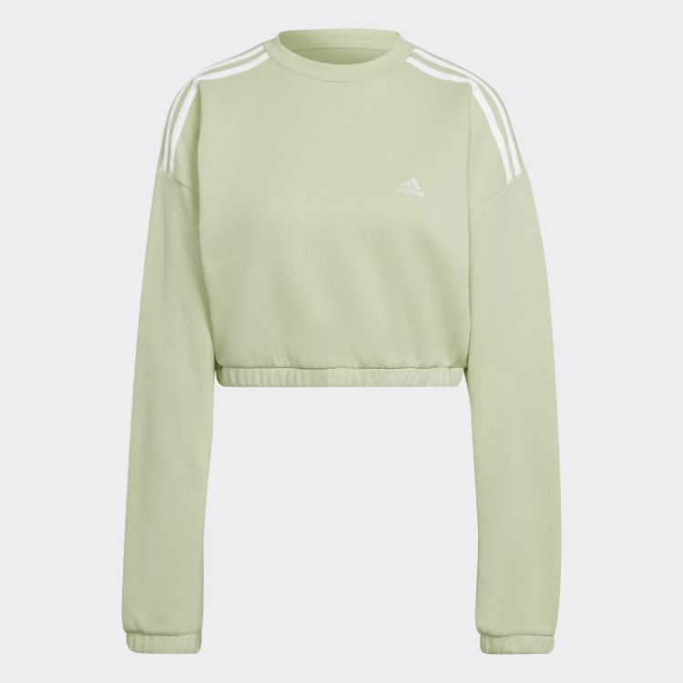 Moletom Adidas Lime Hyperglam Crop Crew