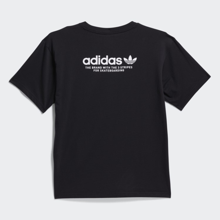 Camiseta Adidas Black Skateboarding 4.0 Logo (gênero Neutro)