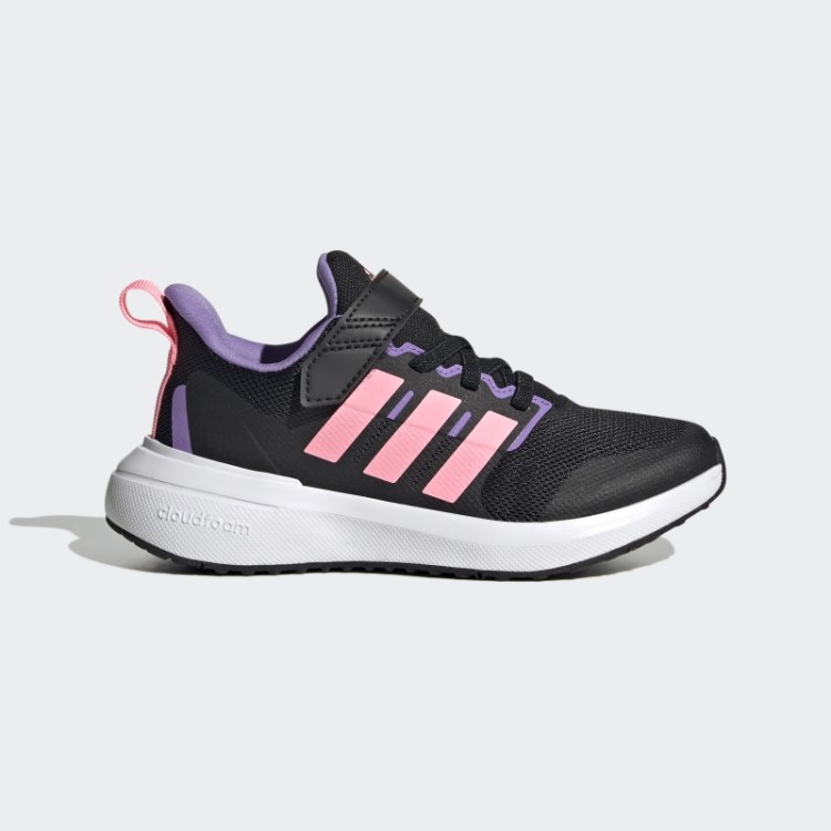 Sapato Rosa Adidas Fortarun 2.0 Cloudfoam Com Cadarço Elástico