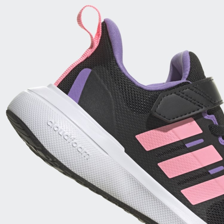 Sapato Rosa Adidas Fortarun 2.0 Cloudfoam Com Cadarço Elástico