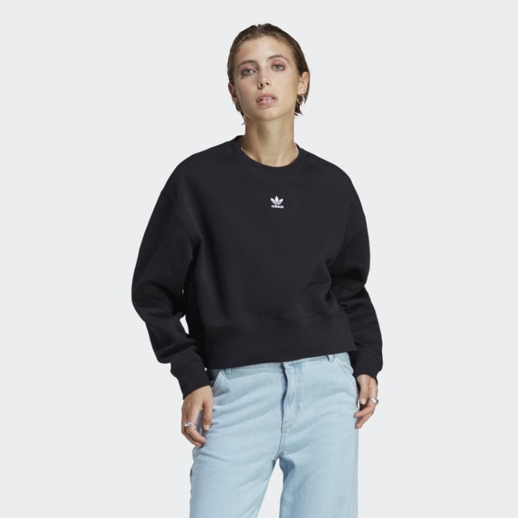 Moletom Adidas Adicolor Essentials Crew Preto