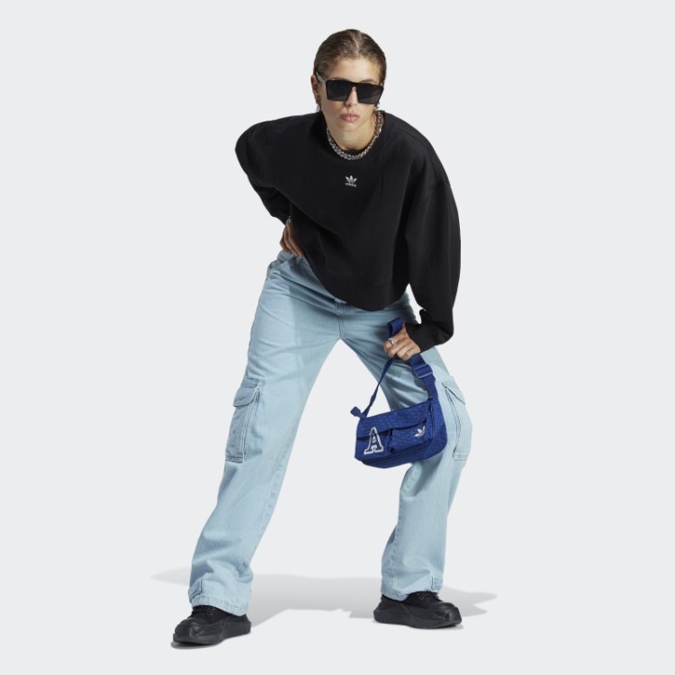 Moletom Adidas Adicolor Essentials Crew Preto
