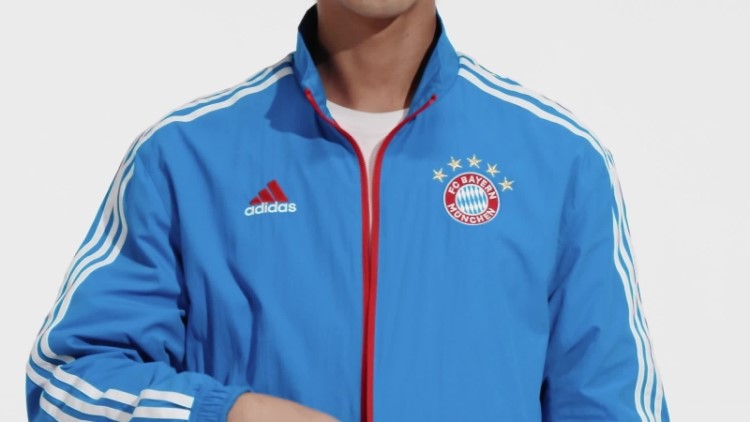 Jaqueta Adidas Royal Fc Bayern Hino